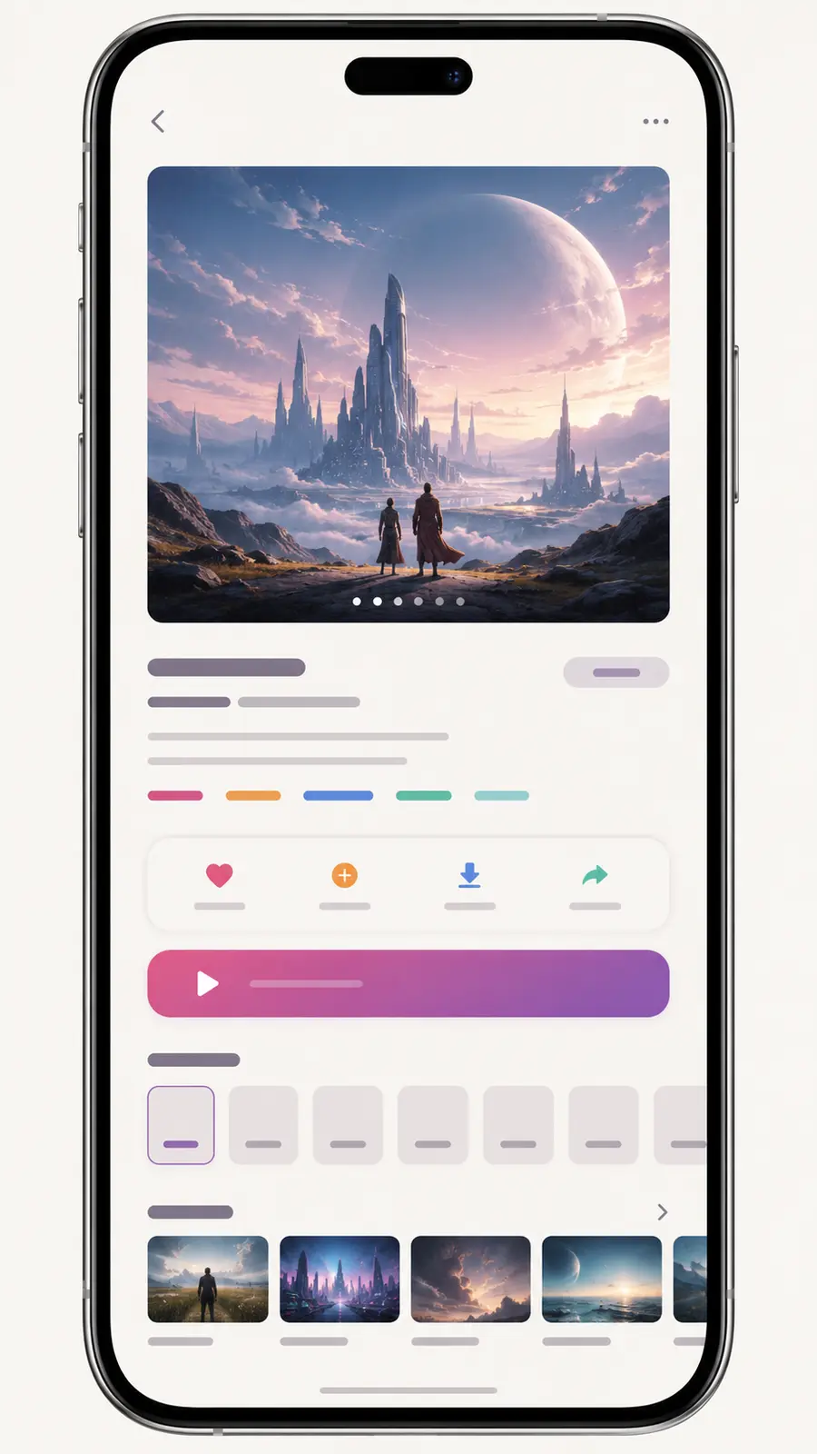 APP 内容发现界面